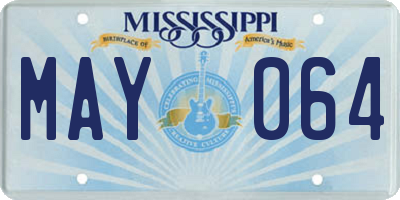 MS license plate MAY064