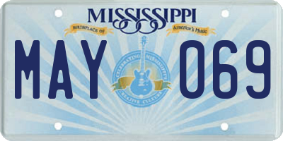 MS license plate MAY069