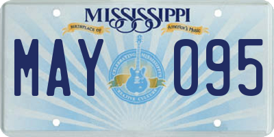 MS license plate MAY095