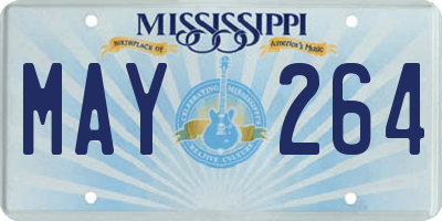 MS license plate MAY264