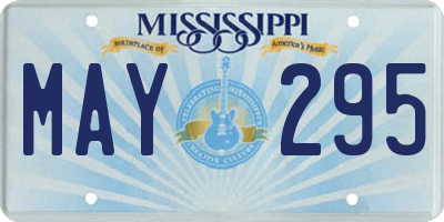 MS license plate MAY295