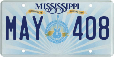 MS license plate MAY408