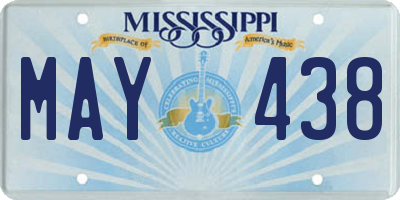 MS license plate MAY438