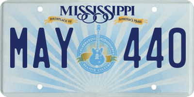 MS license plate MAY440