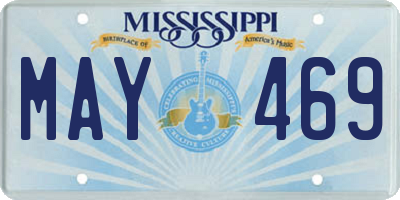 MS license plate MAY469