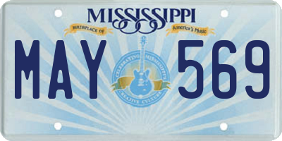 MS license plate MAY569