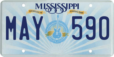 MS license plate MAY590
