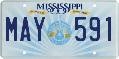 MS license plate MAY591