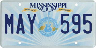MS license plate MAY595
