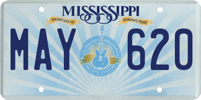 MS license plate MAY620