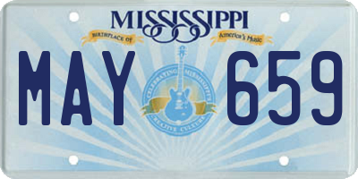 MS license plate MAY659