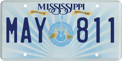 MS license plate MAY811