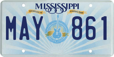 MS license plate MAY861