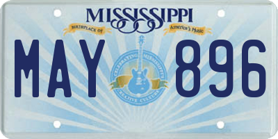 MS license plate MAY896
