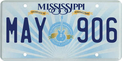 MS license plate MAY906