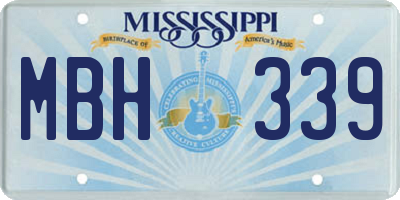 MS license plate MBH339