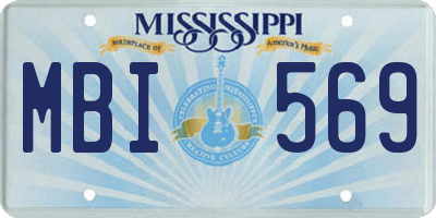 MS license plate MBI569