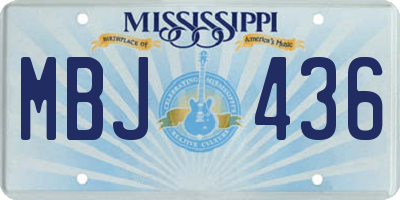 MS license plate MBJ436
