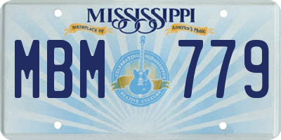 MS license plate MBM779
