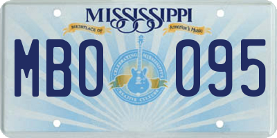MS license plate MBO095