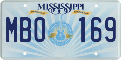 MS license plate MBO169
