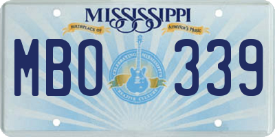 MS license plate MBO339