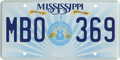 MS license plate MBO369