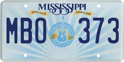 MS license plate MBO373
