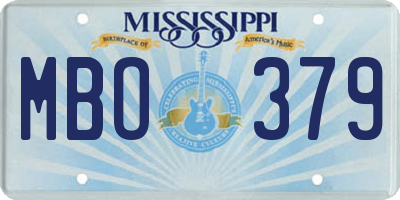 MS license plate MBO379