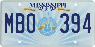 MS license plate MBO394