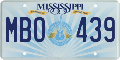 MS license plate MBO439