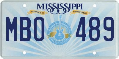 MS license plate MBO489