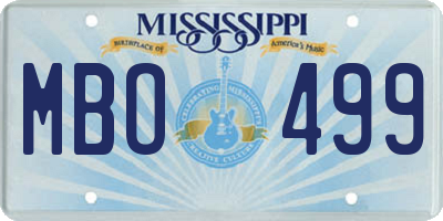 MS license plate MBO499