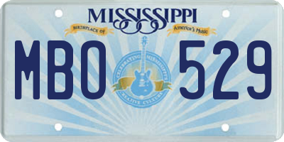 MS license plate MBO529