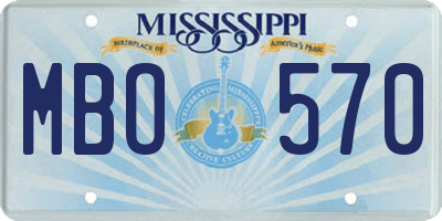 MS license plate MBO570