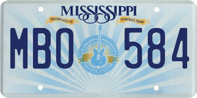MS license plate MBO584