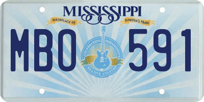 MS license plate MBO591