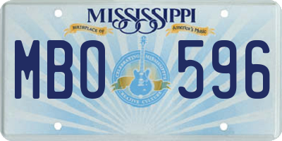 MS license plate MBO596