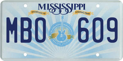 MS license plate MBO609
