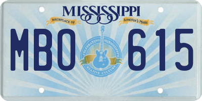 MS license plate MBO615