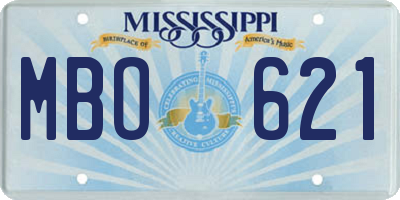 MS license plate MBO621
