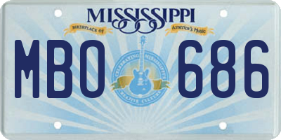 MS license plate MBO686