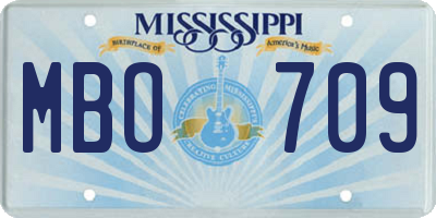 MS license plate MBO709
