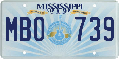 MS license plate MBO739