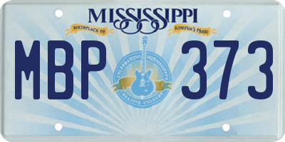 MS license plate MBP373