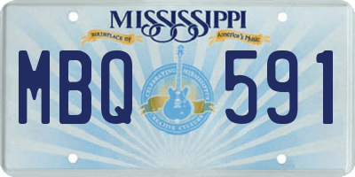 MS license plate MBQ591