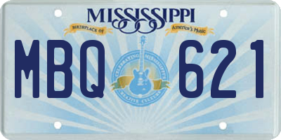 MS license plate MBQ621