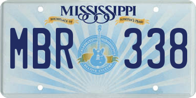 MS license plate MBR338