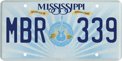 MS license plate MBR339