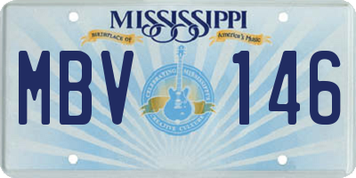 MS license plate MBV146